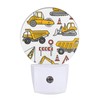 Uanvaha Yellow Cars Night Lights Plug into Wall Building Machine