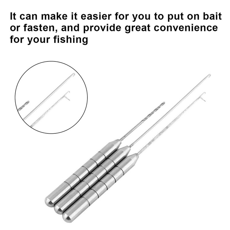 BCBF Pack of 3 Bait Needles, Bait Needle Drill Tool