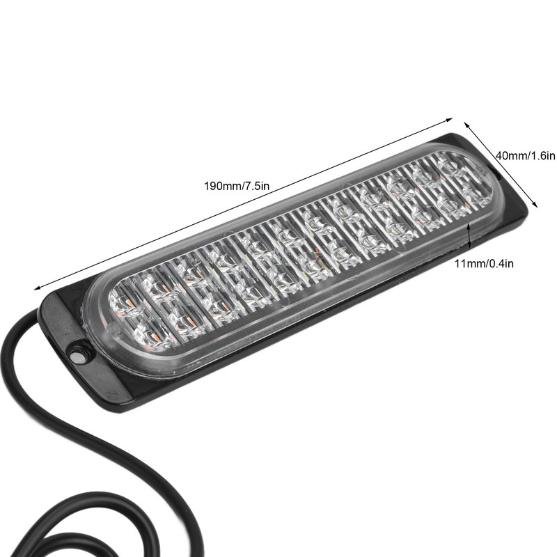 Emergency Strobe Lamps 24LEDs Waterproof Strobe Light Emergency Warning Flashing