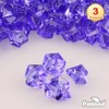 PMLAND Clear Fake Ice Rocks – 550 Pcs Large Purple