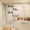 Bathroom Wall Art, Bathroom Quotes Wall Stickers, Breathe Relax Soak