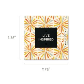Compendium ThoughtFulls Pop-Open Cards – Live Inspired – 30 Pop-Open Cards, Each with a Different Inspiring Message Inside, 2.25” x 2.25”