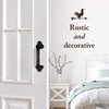Heavy Duty Barn Door Handles (Set of 2) Black Rustic