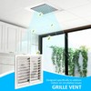 Grille Vent,Louver Grille Cover Hood with Fly Screen - Air