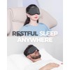 MZOO Luxury Sleep Mask for Back, Side Sleeper, Complete Light