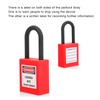 Ejoyous Safety Lockout Padlock, 10 Sets of Safety Padlock 38mm