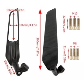 generic Espejo Retrovisor Giratorio Para Moto Para Yamaha Yzf R15 V3