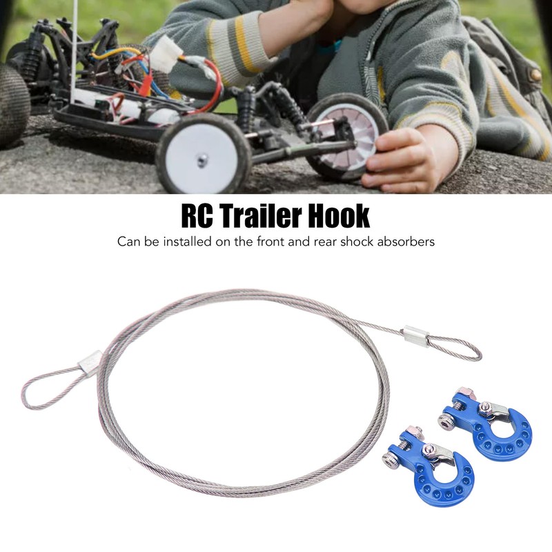 2Pcs RC Trailer Hook Aluminum Alloy Sturdy RC Climbing Car