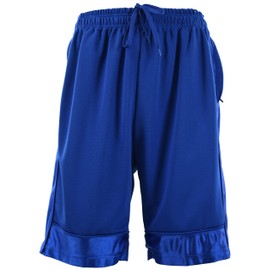 ChoiceApparel Mens Solid Color Basketball Training Shorts with Pockets and Drawstring (XL, S01-Royal)