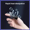 10 Pcs Gaming Finger Sleeves, Breathable Sweatproof Silver Fiber Thumb