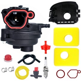 11A-020W765 Carburetor with Air Filter & Cover for Bolens 21" 140cc Lawn Mower 11A-B0BL765 Compatible with Briggs & Stratton 300E 450E 500E 550E 550EX 08P500 08P502 09P602 09P702 Series Engines