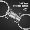 Titanium Quick Release Keychain, Detachable Key Ring Heavy Duty Swivel