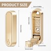 Ruiziiz Folding Coat Hooks, Zinc Alloy Foldable Gold Wall Hooks