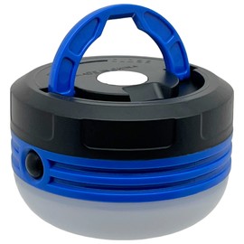 LED Mini Lamp Camping Lamp Camping Light 5 Warm White LEDs Lamp with Bracket and Magnet Indoor Outdoor Caravan Tent Bedroom Living Room Diameter 8 x 5 cm (Blue)