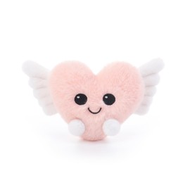 Apricot Lamb Angel Love Soft Cute Plushies Toy for Kids, Cuddly Stuffed Animal for Baby Girls and Boys, Fluffy Angel Love 4 Inches