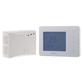 Otio Wireless Programmable Thermostat with Receiver – White