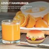 Cabilock Mechanical Kitchen Timer, Burger Shaped 60-Minute Wind Up Dial