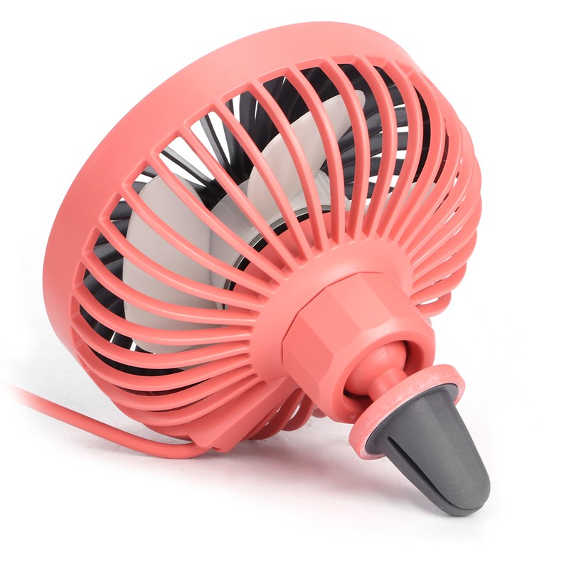 5V 5W 360 Degrees Adjustable Air Outlet USB Car Fan