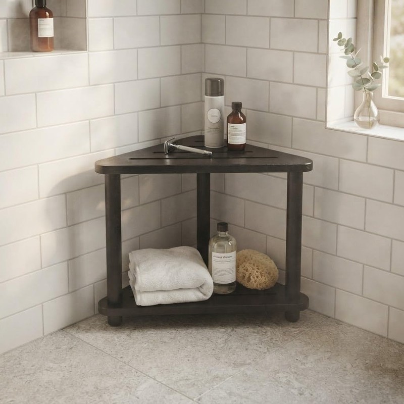 Shower Foot Stool for Shaving Legs, 15.7" W x 9.4"