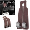 Wbgraceful 2Ps Car Seat Back Double Hook（Brown）