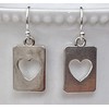 Silver Heart Dangle Earrings Love. Jewelry Earrings for Women #3298FE435