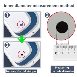 COLDDD Bathtub Stoppers, Silicone Bathtub Stopper, Fits Most Baby Bathtubs, 5 Sizes of Baby Bath tub Plugs (1.1'' I.D.)