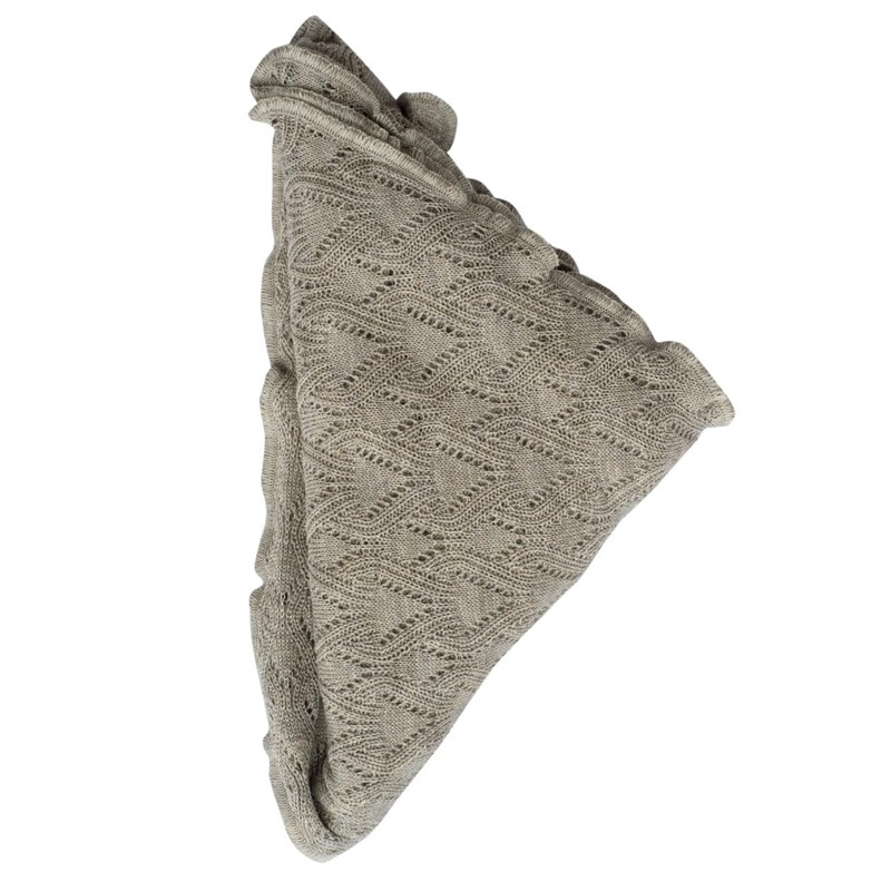 Invero , Susi Merino Triangular Scarf, Lama., One size