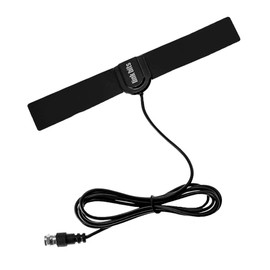 LINK BITS INHD01 Antena de TV Digital para Interior, Alta Definición HDTV Ultra Compacta, Amplifica la Recepción de Canales