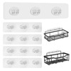 Upgraded Shower Caddy Adhesive Replacement,Strong Adhesive Hooks for Shower Caddy,