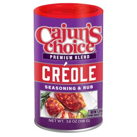 Creole Seasoning 3.8 oz Cajun's Choice Louisiana Foods (Pack of 12)