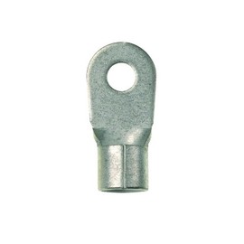 Panduit P6-8R-E Ring Terminal, Large Wire, Non-Insulated, 6 AWG Wire Range, #8 Stud Size, 0.05" Stock Thickness, 0.47" Terminal Width, 1.21" Terminal Length, 0.17" Center Hole Diameter (Pack of 20)