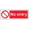 Prohibition Access - No Entry - 300 X 100mm