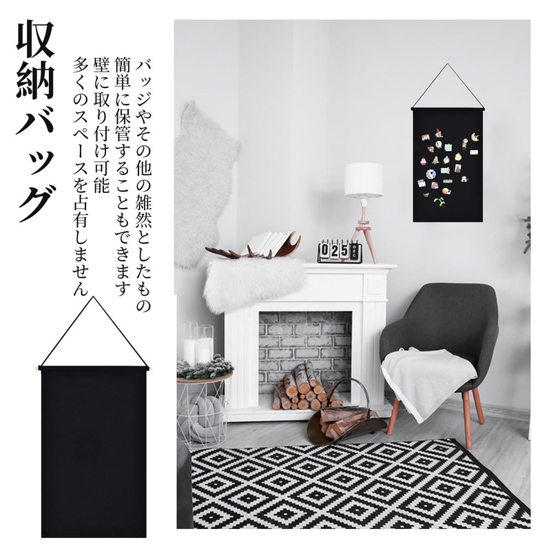 ZHEJIA Large Capacity for Brooches and Can Badge Storage, Wall
