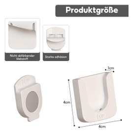 HXSYKJDM Pack of 4 Magnetic Remote Control Holders, Strong Magnetic Holder, Remote Control Holder Wall No Drilling for Remote Control Charging Socket