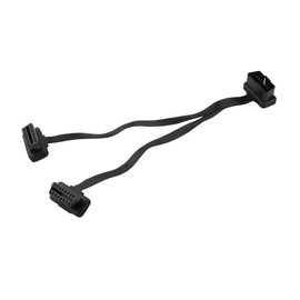 Gorise OBD2-Verlängerungskabel für die Autodiagnose, 30 cm, ultradünn, 16-polig, 1 Stecker auf 2 Buchsen, Splitterkabel, OBD2-Diagnoseverlängerung