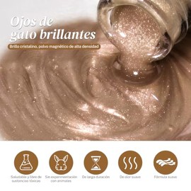 CHERIMOYA Esmalte Cat Eye Efecto Cristal Ojo De Gato 8ML