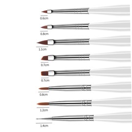 Ipetboom 24pcs Nail Art Brush Pens Kit Gel Nail Brush Art Tips Builder Unique Zebra Pattern for Diy Salon Use