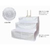 KTJP-BUTAO-3D90 3-Tier Altar, White Cloth Cover, Buddhist Words