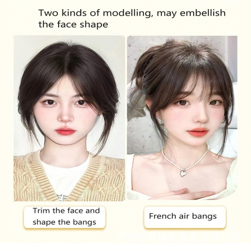 Bangs Hair Clip in Bangs Fringe with Temples Hairpieces for