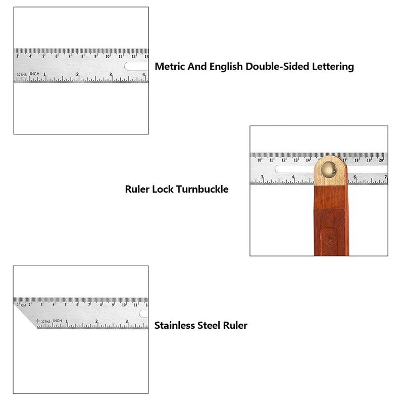 Adjustable Carpentry Square Bevel Gauge, T Bevel Angle Finder Craft