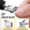 2PCS Breites Maul Öffnung Anti-Splash Slanted Nail Clipper, Langer Griff