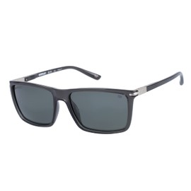 Caterpillar Men's Precision 8509 Square Sunglasses, Gloss Grey Opaque Crystal