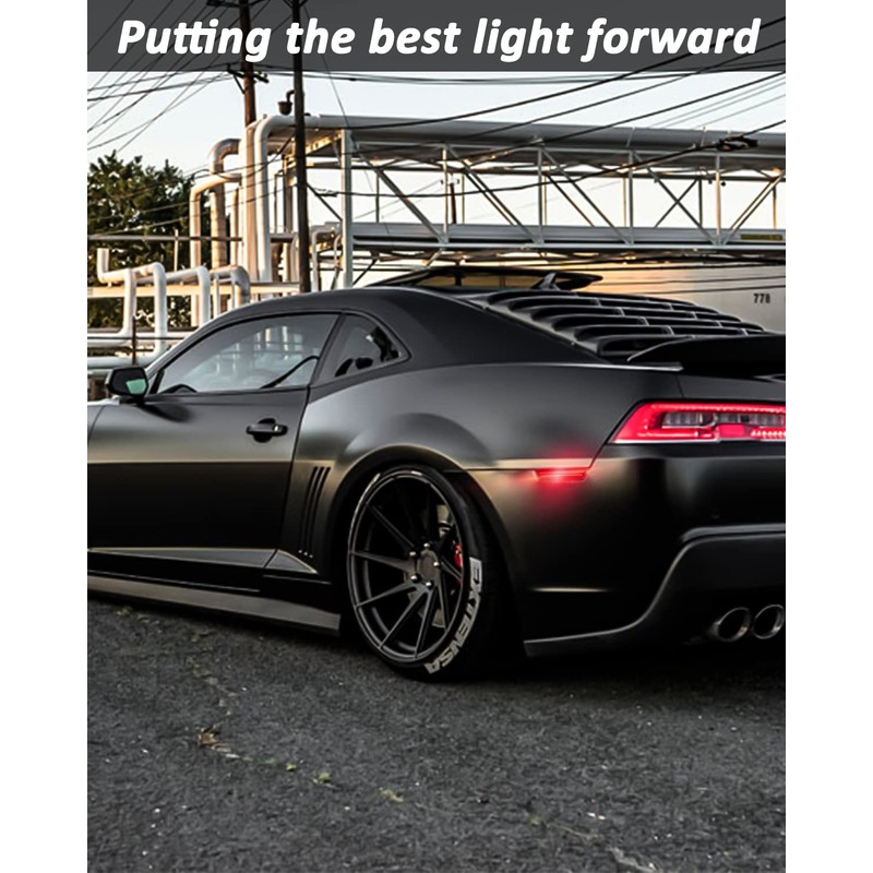 Bestview Side Marker Light Assembly, Rear Bumper Side Marker Lamps