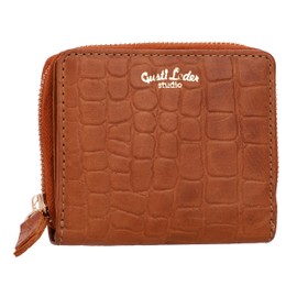 Gusti Monika Leather Wallet Card Holder Card Holder Small Women's Leather, brown, Retro