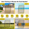 Happy Jump Adjustable Volleyball Rebounder Net Equipment 7x4 FT with
