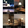 NEWSEE Outdoor Waterproof Cordless Table Lamp, 4000mAh Portable Rechargeable Battery