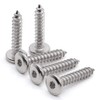 Glvaner (100 pcs) M4 x 10mm Round Socket Head Self