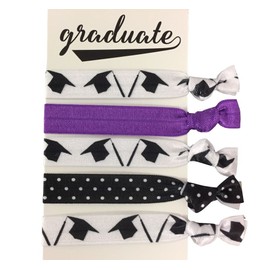Graduation Accessories, Graduation Hair Ties, Graduation Gift for Girls, No Crease Graduate Cap Elastics Set, Gift for Graduation