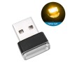 Unbranded 2x Yellow USB-Powered Night Light Car/Laptop/Cha