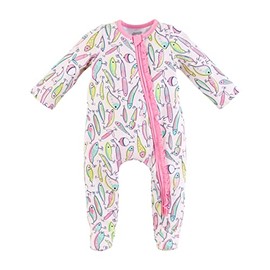 Mud Pie Baby Girl Sleeper, Pink Fishing, 3-6 Months